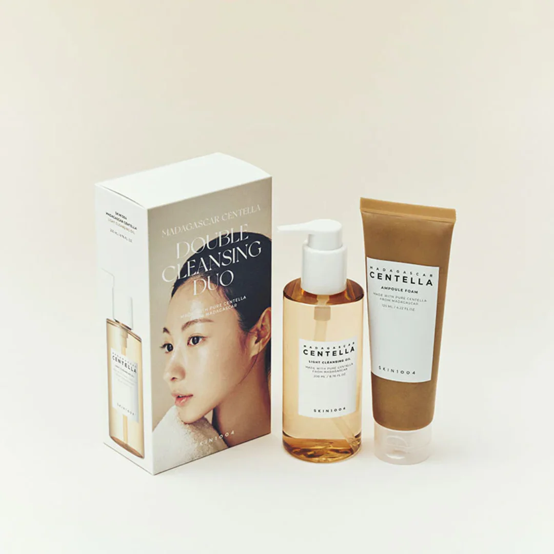 SKIN1004 - Set de Aceite Limpiador y Espuma Limpiadora Madagascar Centella Double Cleansing Duo Set